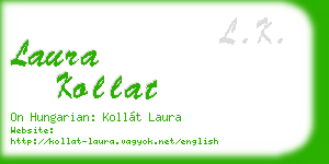 laura kollat business card