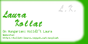 laura kollat business card